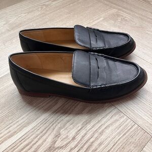 J. Crew Black Loafers 9